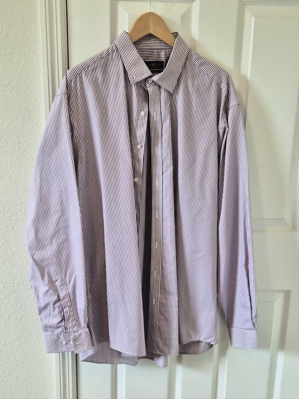 Club Room Lavender and White Stripe Dress Shirt